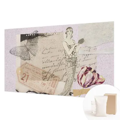 Kwalitatief fotobehang met een nostalgische collage als print