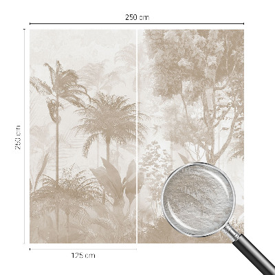 Vlies fotobehang met een tropisch landschap
