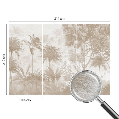 Vlies fotobehang met een tropisch landschap