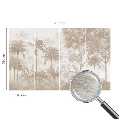 Vlies fotobehang met een tropisch landschap