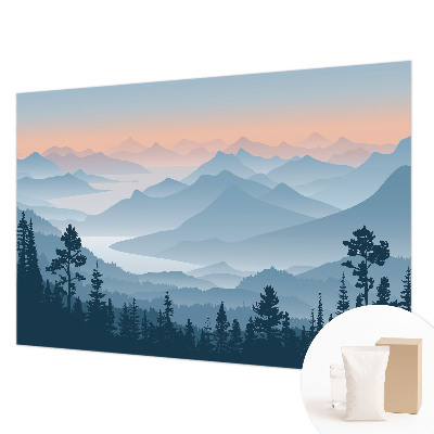 Uniek fotobehang Bergpanorama