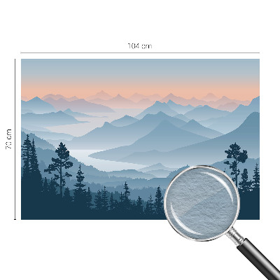 Uniek fotobehang Bergpanorama