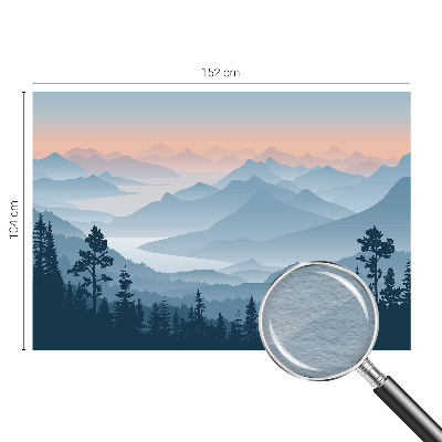 Uniek fotobehang Bergpanorama