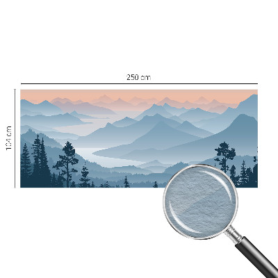 Uniek fotobehang Bergpanorama