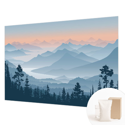 Uniek fotobehang Bergpanorama