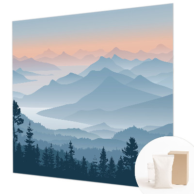 Uniek fotobehang Bergpanorama