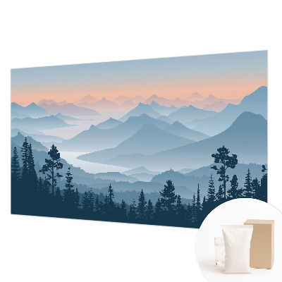 Uniek fotobehang Bergpanorama