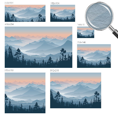 Uniek fotobehang Bergpanorama