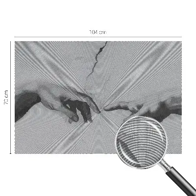 Fotobehang vliesbehang met een ontwerp van hypnotische handen
