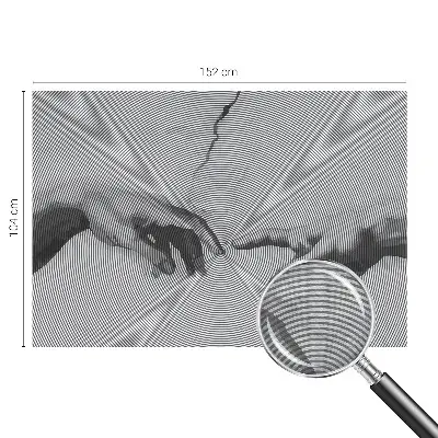 Fotobehang vliesbehang met een ontwerp van hypnotische handen
