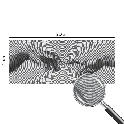 Fotobehang vliesbehang met een ontwerp van hypnotische handen
