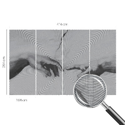 Fotobehang vliesbehang Hypnotische handen