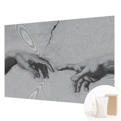 Fotobehang vliesbehang met een ontwerp van hypnotische handen