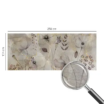 Fotobehang vlies met tere bloemen