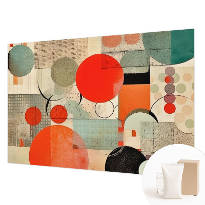 Vlies fotobehang op maat met een kleurrijke abstractie