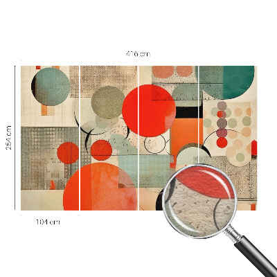 Vlies fotobehang op maat Kleurrijke abstractie