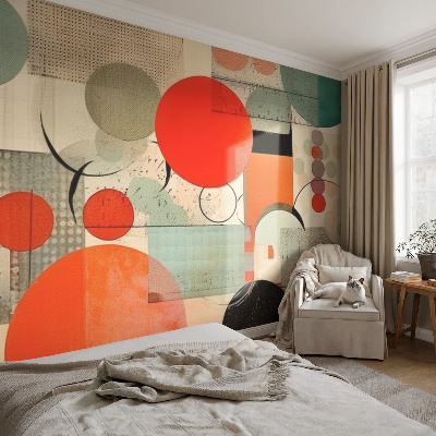 Vlies fotobehang op maat Kleurrijke abstractie