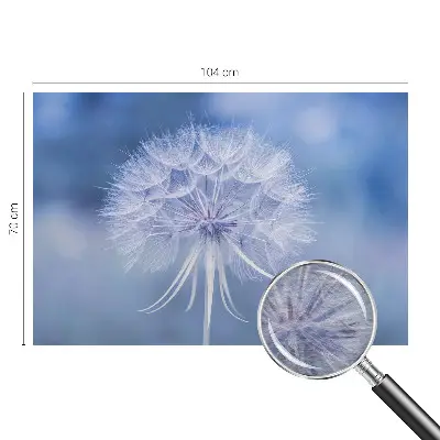 Muurbehangen met een blauw dessin