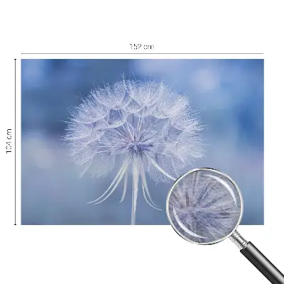 Muurbehangen met een blauw dessin