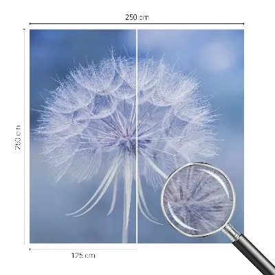 Muurbehangen met een blauw dessin