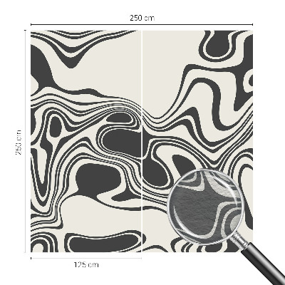 Behang met print Dynamische lijnen