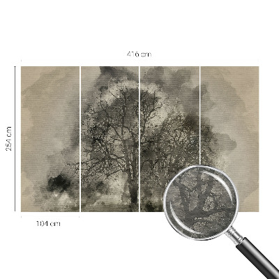 Fotobehang naadloos Mysterieuze bomen