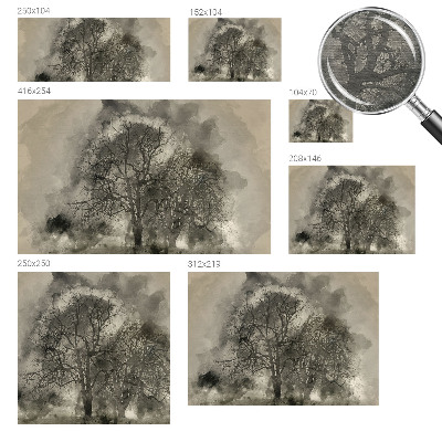 Fotobehang naadloos Mysterieuze bomen