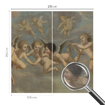 Naadloos fotobehang Engelachtige figuren