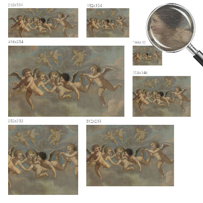 Naadloos fotobehang Engelachtige figuren