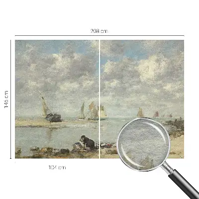 Fotobehang slaapkamer met een zeegezicht