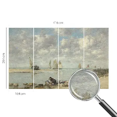 Fotobehang slaapkamer met een zeegezicht