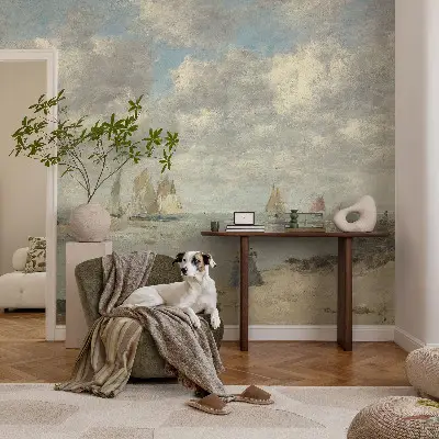 Fotobehang slaapkamer met een zeegezicht