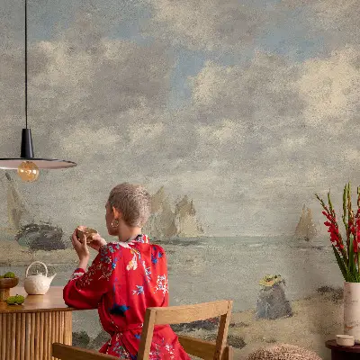 Fotobehang slaapkamer met een zeegezicht