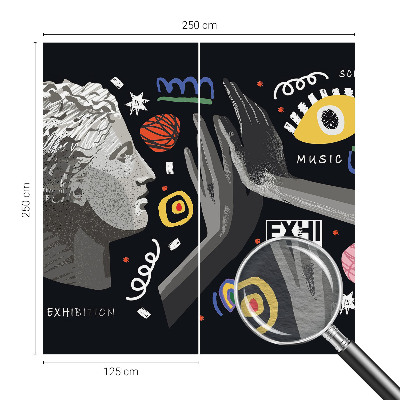 Fotobehang woonkamer Een kleurrijke tentoonstelling