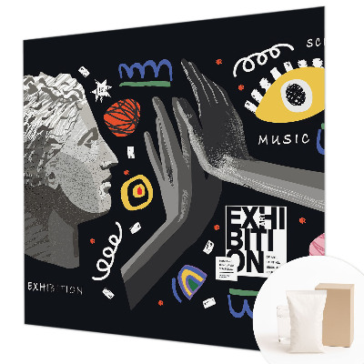 Fotobehang woonkamer Een kleurrijke tentoonstelling