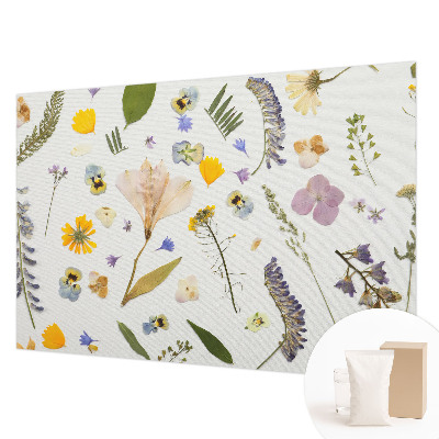 Fotobehang voor de slaapkamer met lentebloemen als motief