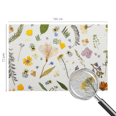 Fotobehang voor de slaapkamer met lentebloemen als motief