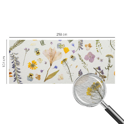 Fotobehang voor de slaapkamer met lentebloemen als motief