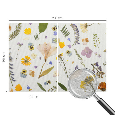 Fotobehang voor de slaapkamer met lentebloemen als motief