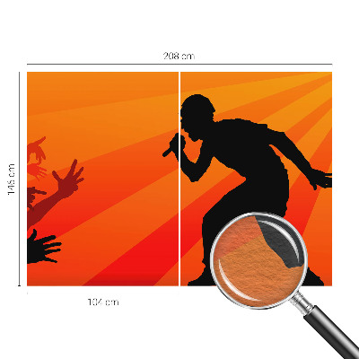 Fotobehang voor de woonkamer Ritmische scène