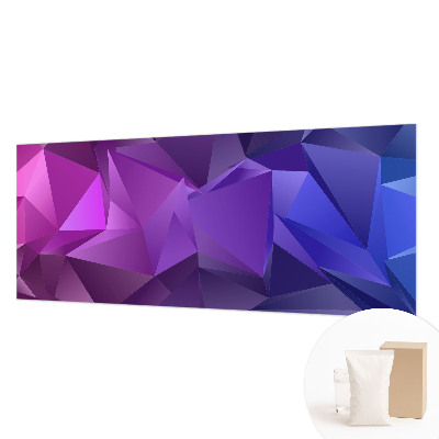 Modern fotobehang voor de woonkamer Paarse driehoeken
