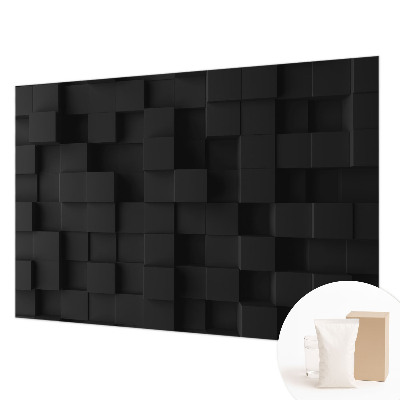 Modern fotobehang met driedimensionale kubussen als patroon