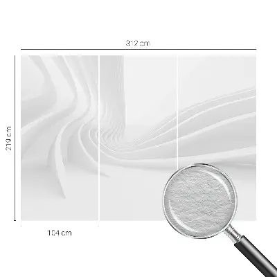 Luxe fotobehang met een patroon van golvende lijnen