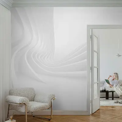 Luxe fotobehang met een patroon van golvende lijnen