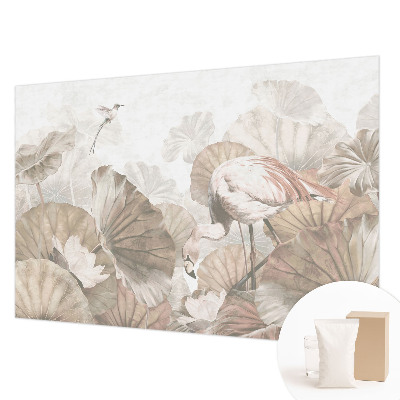 Sfeervol fotobehang met een elegante natuurrijke print