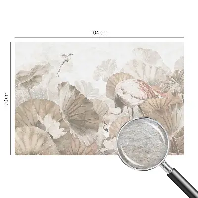 Sfeervol fotobehang met een elegante natuurrijke print