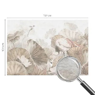 Sfeervol fotobehang met een elegante natuurrijke print