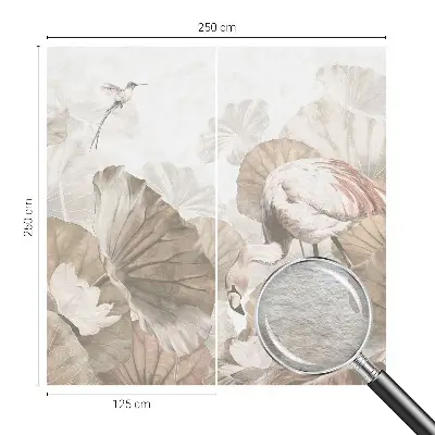Sfeervol fotobehang met een elegante natuurrijke print
