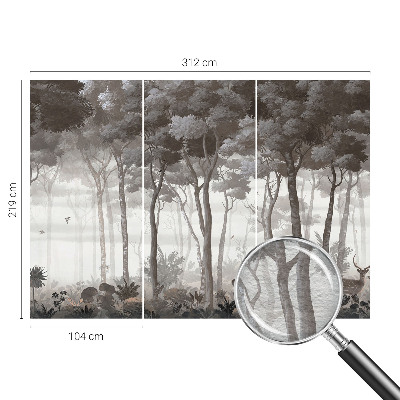 Kwalitatief fotobehang Bosmagie