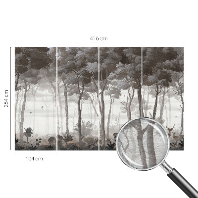 Kwalitatief fotobehang Bosmagie